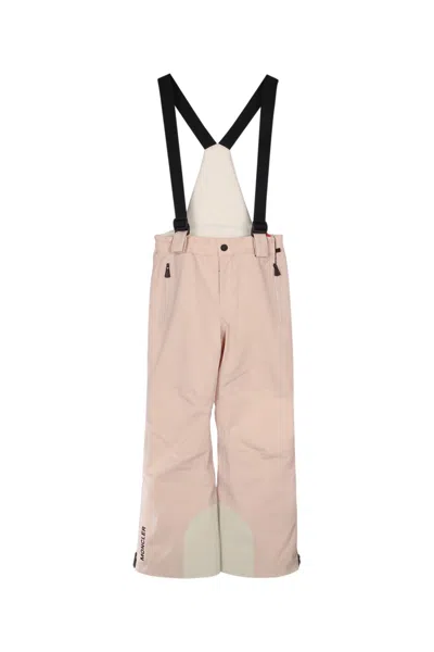 Moncler Grenoble Kids Technical Ski Bib In Pink