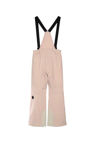 Moncler Grenoble Kids Technical Ski Bib In Pink