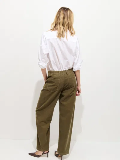 Alex Mill 9th Street Pant In Fine Wale Cord In Green