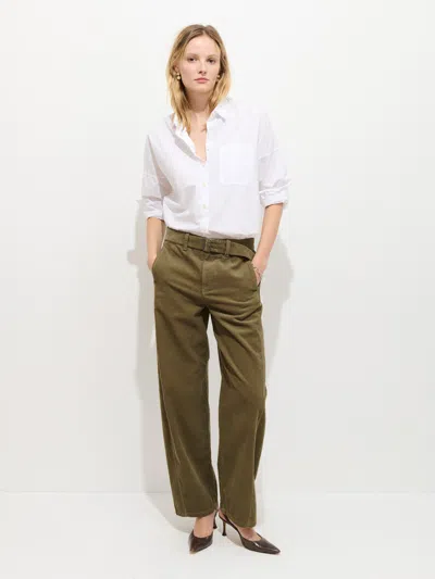 Alex Mill 9th Street Pant In Fine Wale Cord In Green