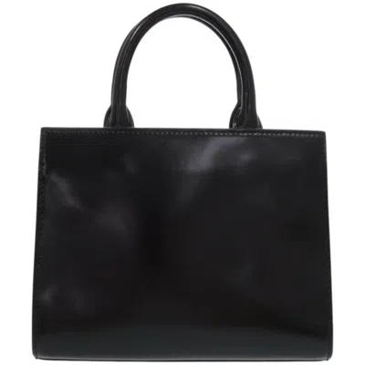 Pre-owned Bally Black Patent Leather Canvas Tote Bag ()