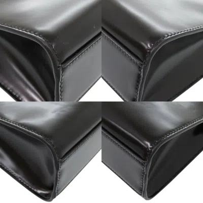 Pre-owned Bally Black Patent Leather Canvas Tote Bag ()