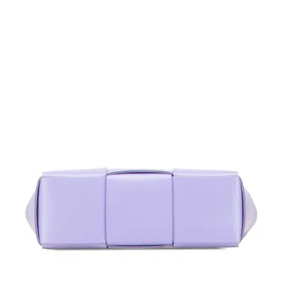 Pre-owned Bottega Veneta Purple Leather Shoulder Bag Tote Bag ()