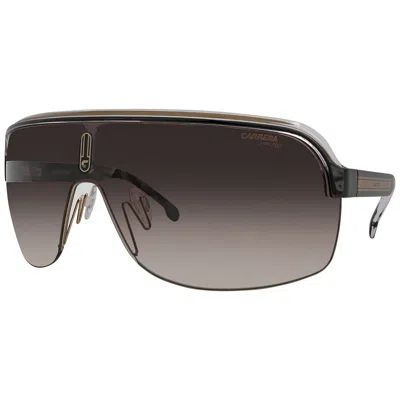 Carrera Brown Shaded Shield Sunglasses Topcar 1/n 02m2/ha 99 In Brown