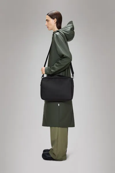Rains Water Resistant Laptop Bag In Black