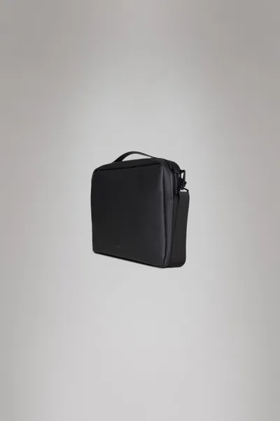 Rains Water Resistant Laptop Bag In Black