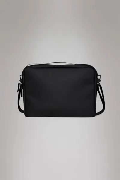 Rains Water Resistant Laptop Bag In Black