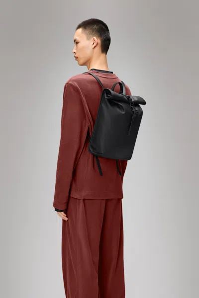 Rains Rolltop Rucksack Mini In Black