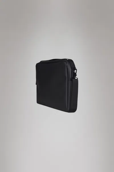 Rains Water Resistant Laptop Bag In Black