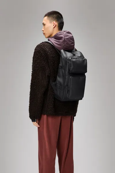 Rains Trail Cargo Backpack In Black