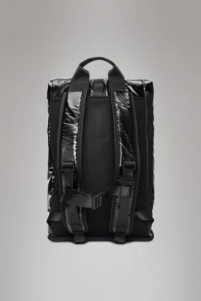 Rains Sibu Rolltop Rucksack In Black