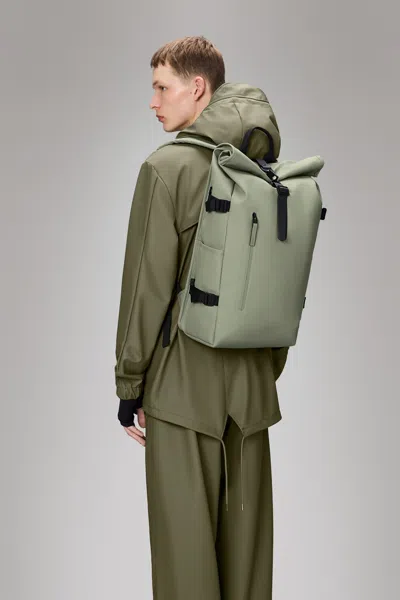 Rains Rolltop Rucksack Large In Green