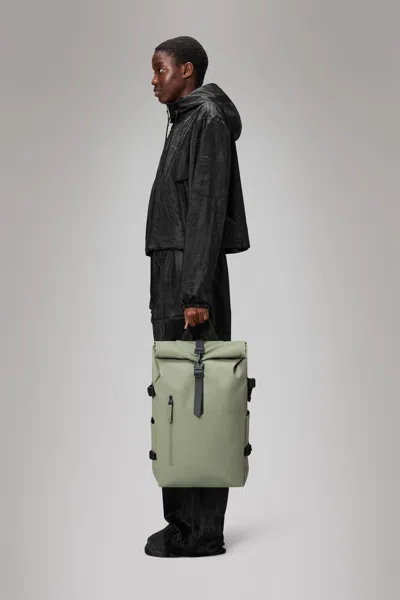 Rains Rolltop Rucksack Large In Green
