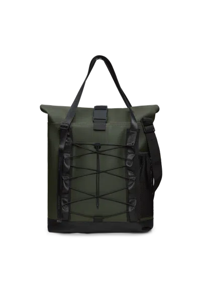 Rains Trail Rolltop Tote Bag In Green