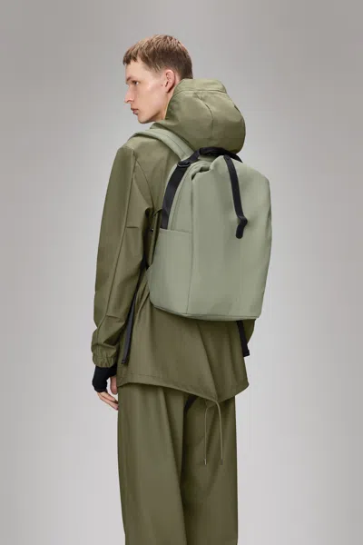 Rains Clip Front Backpack In Green