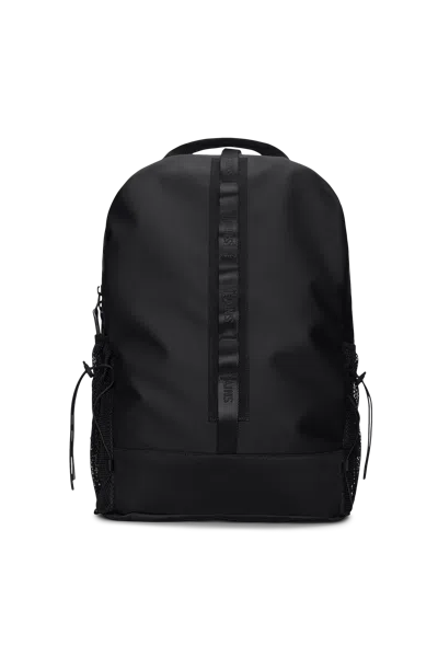 Rains Trail Clip Front Backpack In Black
