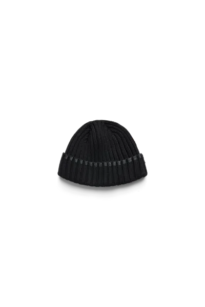 Rains Sapa Knit Beanie In Black