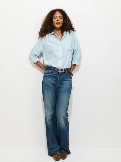 Alex Mill Jo Pocket Shirt In Silk In Animal Print