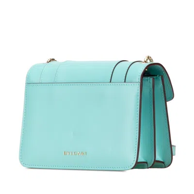 Pre-owned Bvlgari Light Blue Leather Shoulder Bag ()