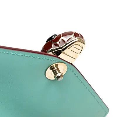 Pre-owned Bvlgari Light Blue Leather Shoulder Bag ()