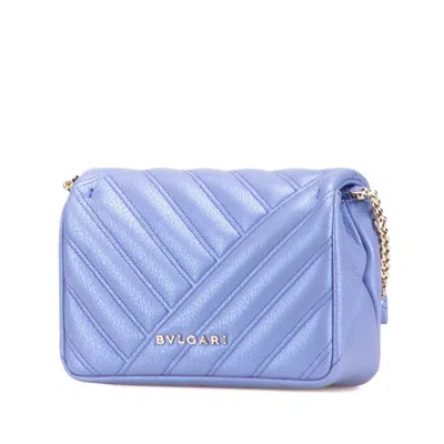 Pre-owned Bvlgari Purple Leather Shoulder Bag ()