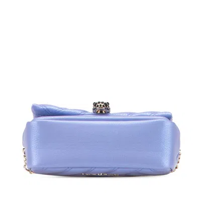 Pre-owned Bvlgari Purple Leather Shoulder Bag ()