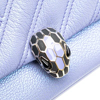 Pre-owned Bvlgari Purple Leather Shoulder Bag ()