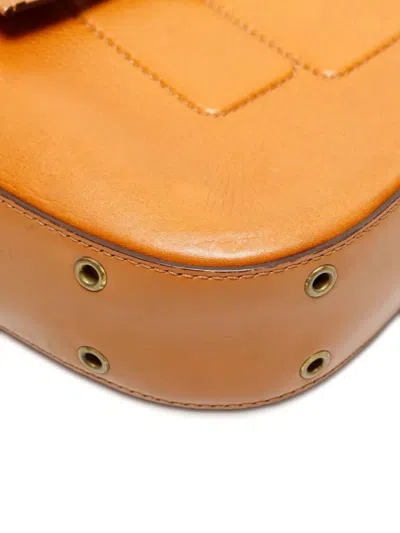 Pre-owned Dior 2002 Streetchic Leather Shoulder Bag In Brown