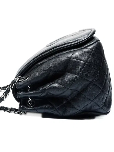 Pre-owned Chanel 2010-2011 Cc Mark Flap Chain Shoulderbag In Black