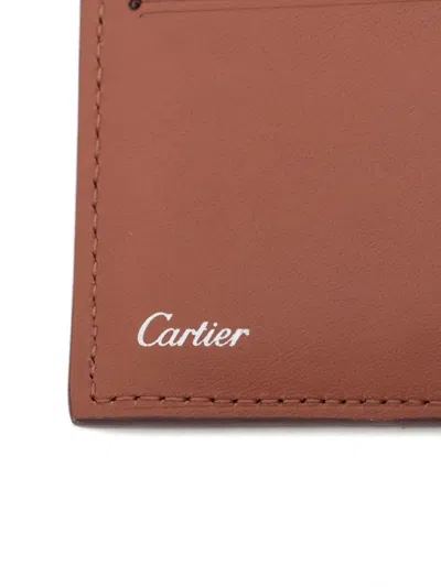 Pre-owned Cartier 2010-2020s Logo-plaque Wallet In Brown
