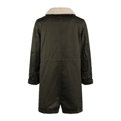 Aeronautica Militare Shearling-collar Drawstring Parka In Multi