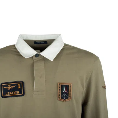 Aeronautica Militare Color-block Polo Shirt Tricolor Arrows In Animal Print