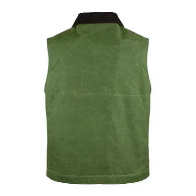 Manifattura Ceccarelli Lined Alligator Vest Green In Green