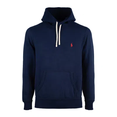 Ralph Lauren Cotton Blend Hoodie In Blue
