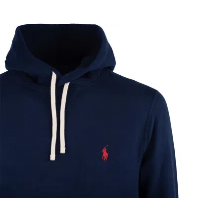 Ralph Lauren Cotton Blend Hoodie In Blue