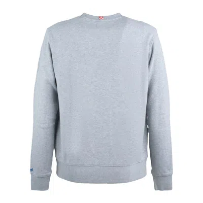 Mc2 Saint Barth Gray Soho Sweatshirt With St. Barth Apres Ski Embroidery In Gray