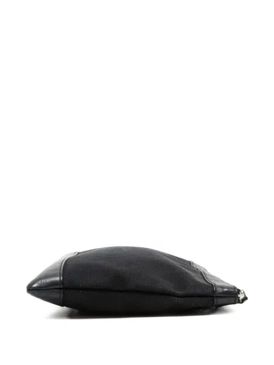 Pre-owned Balenciaga 2006-2018 Canvas Clip-on Clutch Bag In Black
