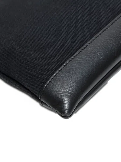 Pre-owned Balenciaga 2006-2018 Canvas Clip-on Clutch Bag In Black