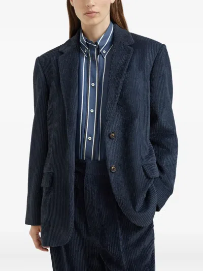 Brunello Cucinelli Corduroy Blazer In Multi