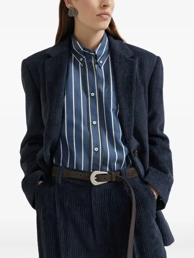 Brunello Cucinelli Corduroy Blazer In Multi