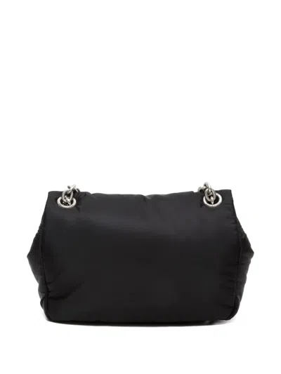 Pre-owned Balenciaga 2020-2025 Chain Logo Shoulder Bag In Black