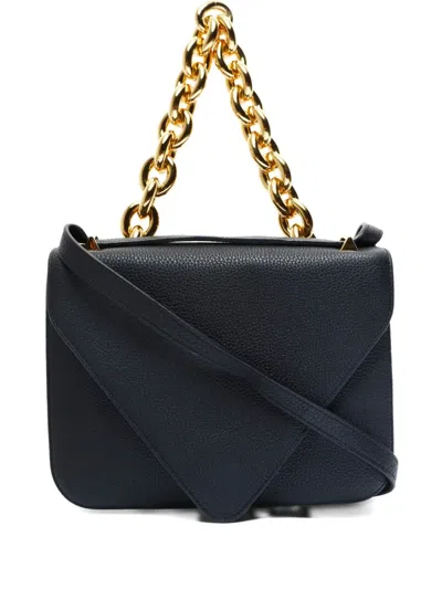 Pre-owned Bottega Veneta Chain Mount Envelope Shoulder Bag In Black