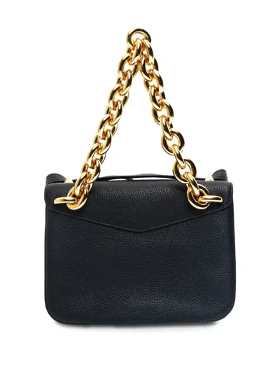 Pre-owned Bottega Veneta Chain Mount Envelope Shoulder Bag In Black