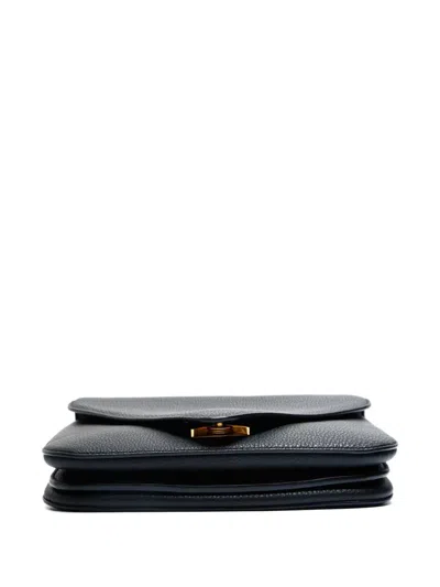 Pre-owned Bottega Veneta Chain Mount Envelope Shoulder Bag In Black