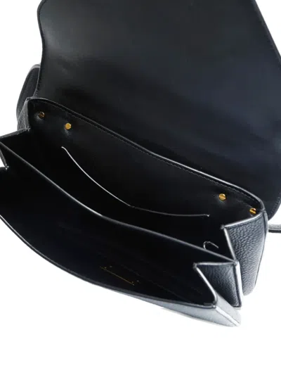 Pre-owned Bottega Veneta Chain Mount Envelope Shoulder Bag In Black