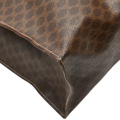 Pre-owned Celine Macadam Brown Leather Tote Bag ()