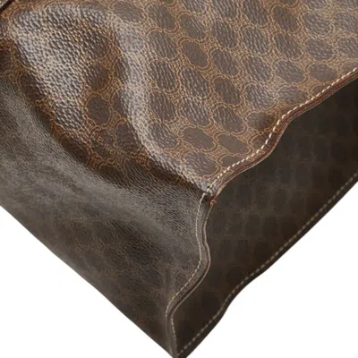 Pre-owned Celine Macadam Brown Leather Tote Bag ()
