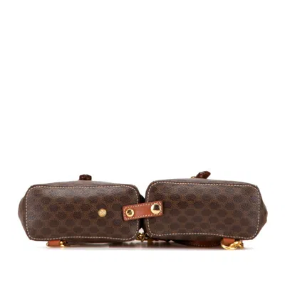 Pre-owned Celine Macadam Brown Pvc Leather Backpack ()