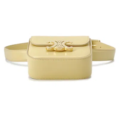 Pre-owned Celine Yellow Leather Fanny Pack Sling Bag ()