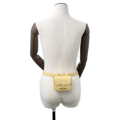 Pre-owned Celine Yellow Leather Fanny Pack Sling Bag ()